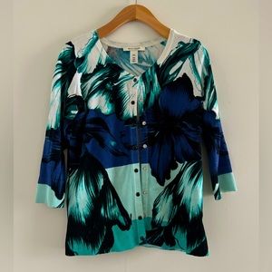 WHBM 3 Quarter Snap Cardigan Sz XXS